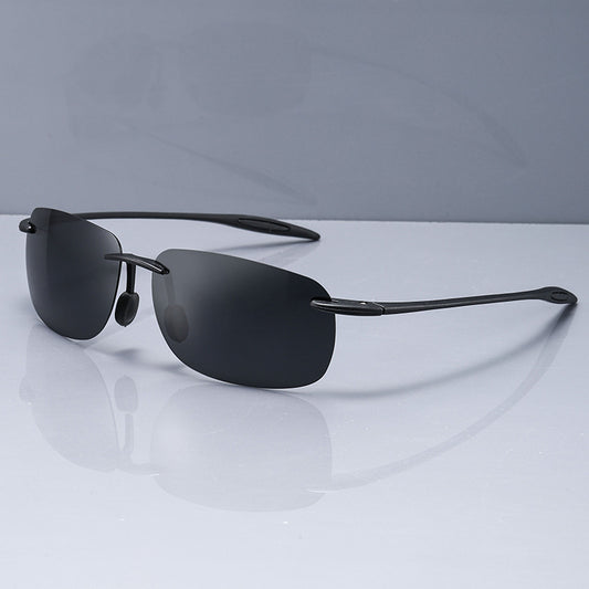 Polarized TR90 Frameless Sunglasses UV400 Protection