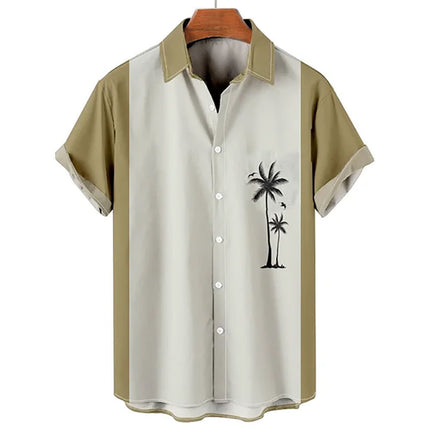 Summer Casual Shirt, Chinese Trendy Cross-border Men's Top