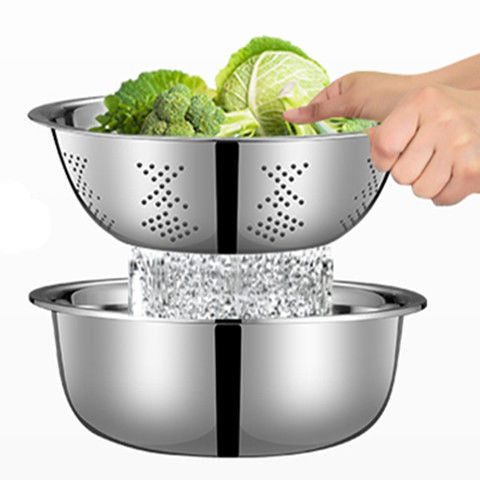Mixing Bowl Set with Draining Basket