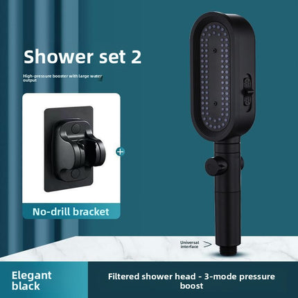 Pressurized Shower Head Set with Filter