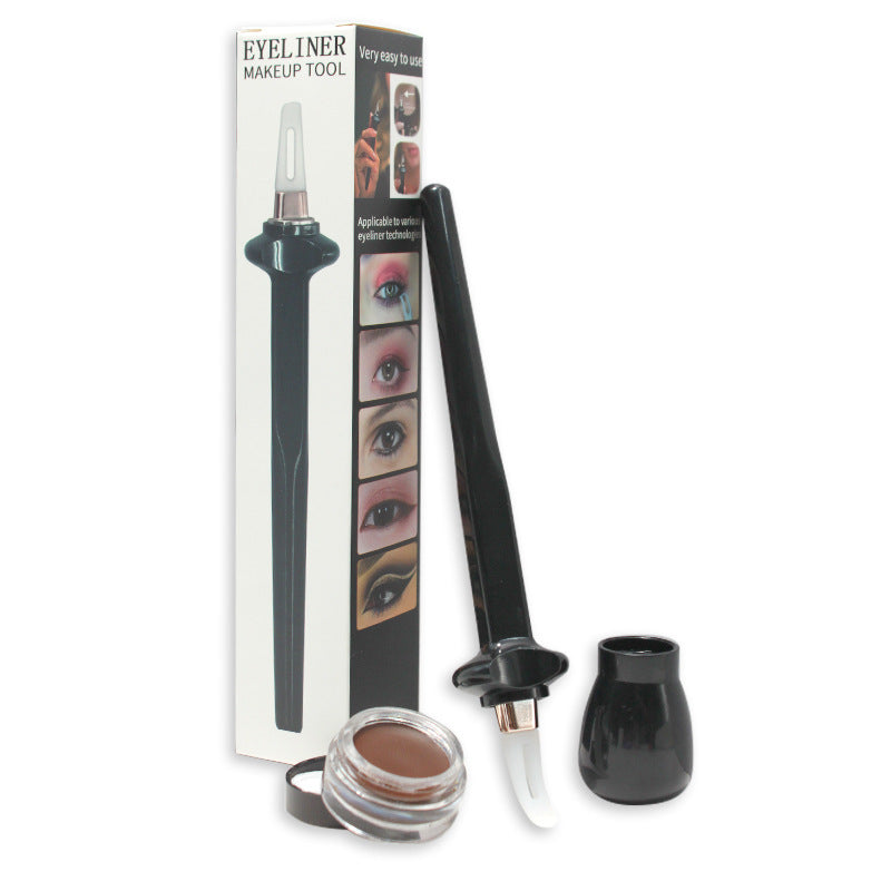 Liquid Eyeliner Silicone Eyeliner Brush Set Is Waterproof and Does Not Smudge, and Is a Tool for Repeatedly Drawing Eyeliner