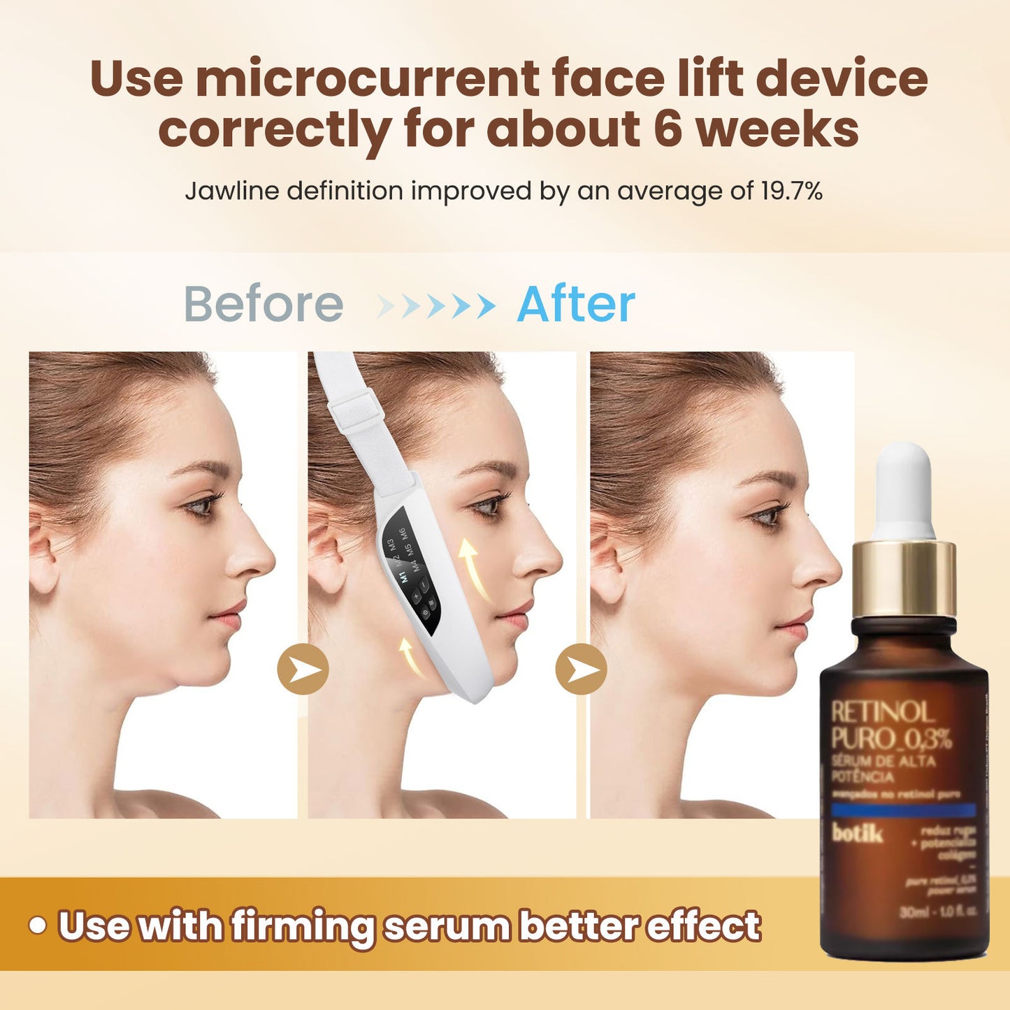 Microcurrent Color Light Facial Massager