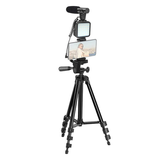 Tripod Microphone Fill Light Set with Remote