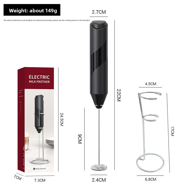 Manual milk frother