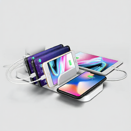 Mushroom Lamp Multi-Port USB Wireless Charger Stand