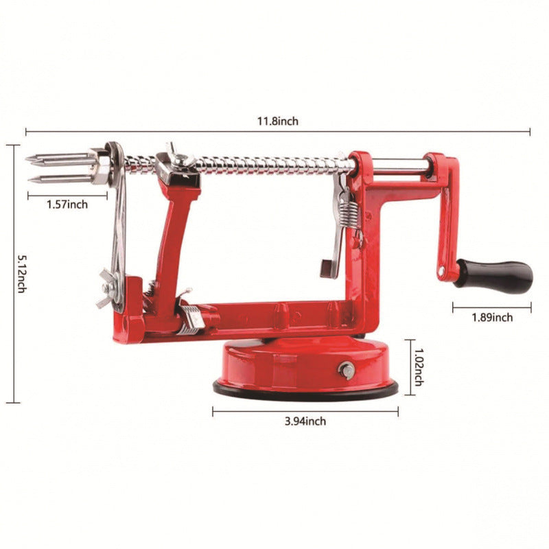 Hand-crank apple peeler