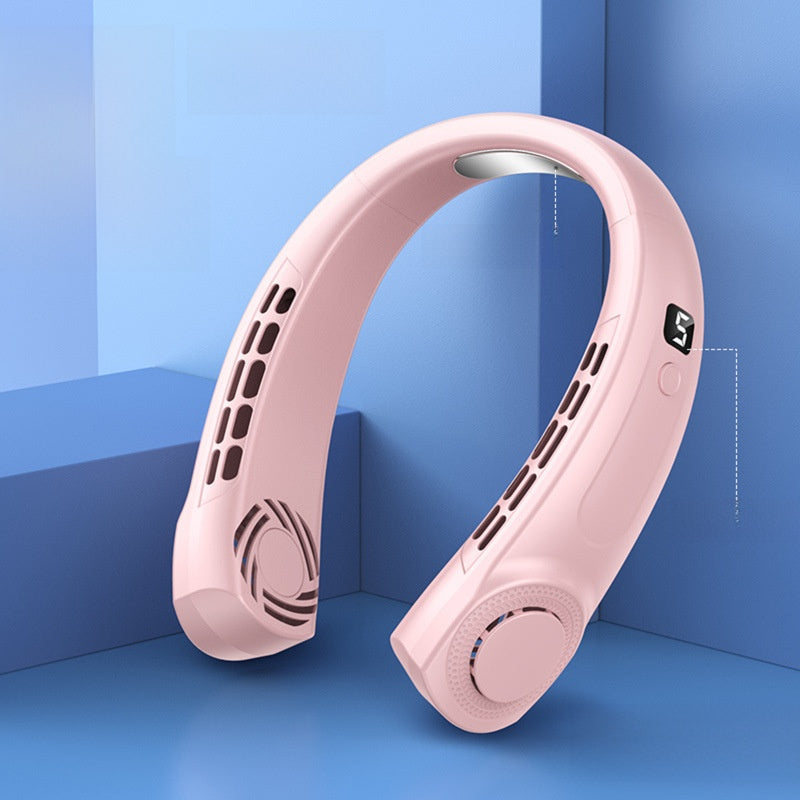 Portable USB Neck Fan with Silent Bladeless Design