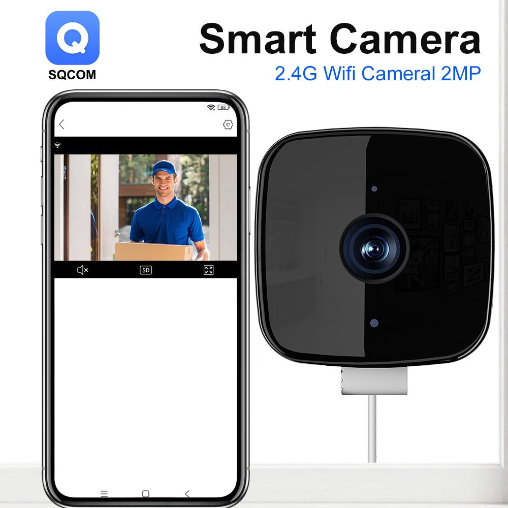2MP Smart Security Camera ? HD Night Vision, Two-Way Audio, WiFi, Remote Mobile Monitoring