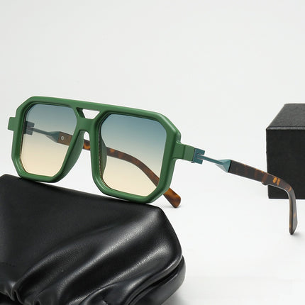 Square Double Bridge Sunglasses