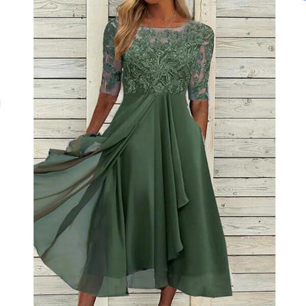 Elegant Chiffon Lace Evening Dress
