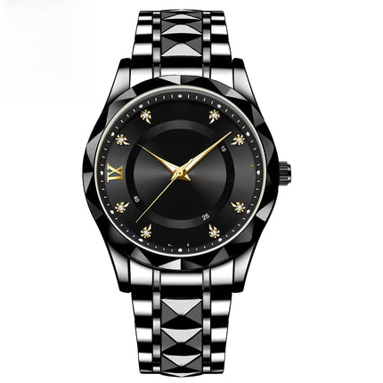 Mens Calendar Luminous Waterproof Quartz Watch