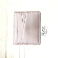 Leather Oil Edge Oblique Thin Bank Card Holder Soft Cowhide Document Package