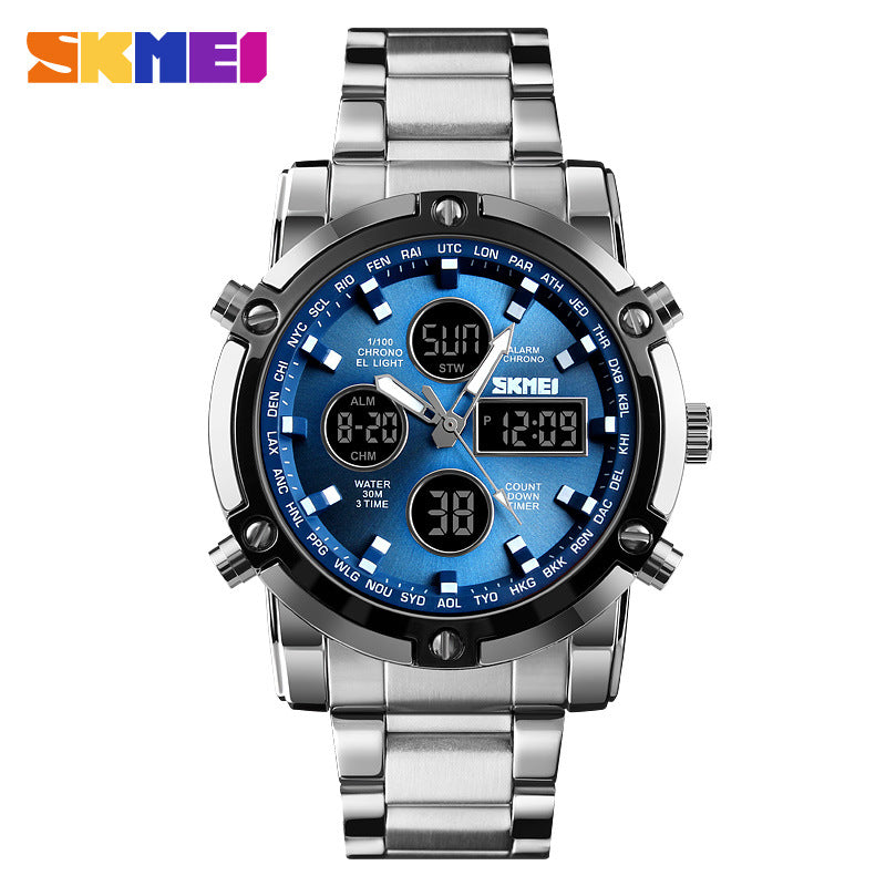 Multi Function Digital Analog Watch