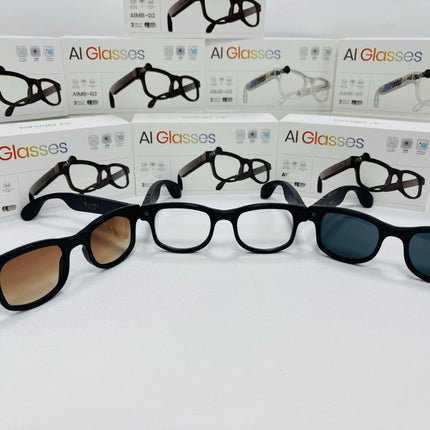 Smart Glasses with AI Assistant Bluetooth Camera