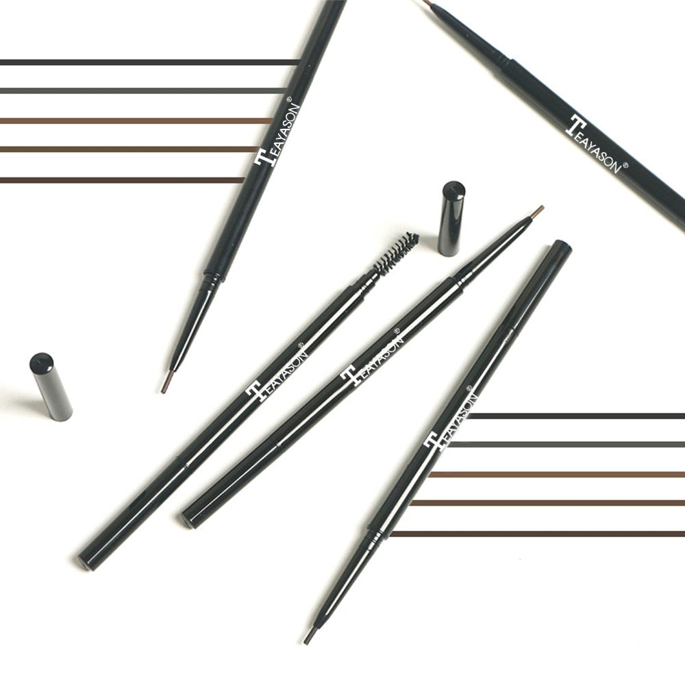 5 Colors Automatic Fine Eyebrow Pencil Brand Eye Brow Tint Cosmetics Eyebrow Tattoo Pen Waterproof Eye Brow Pencil Smudge-proof