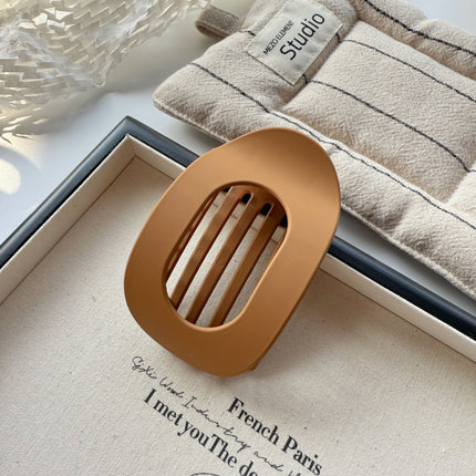 Matte Geometric Hair Clips for Thick Hair