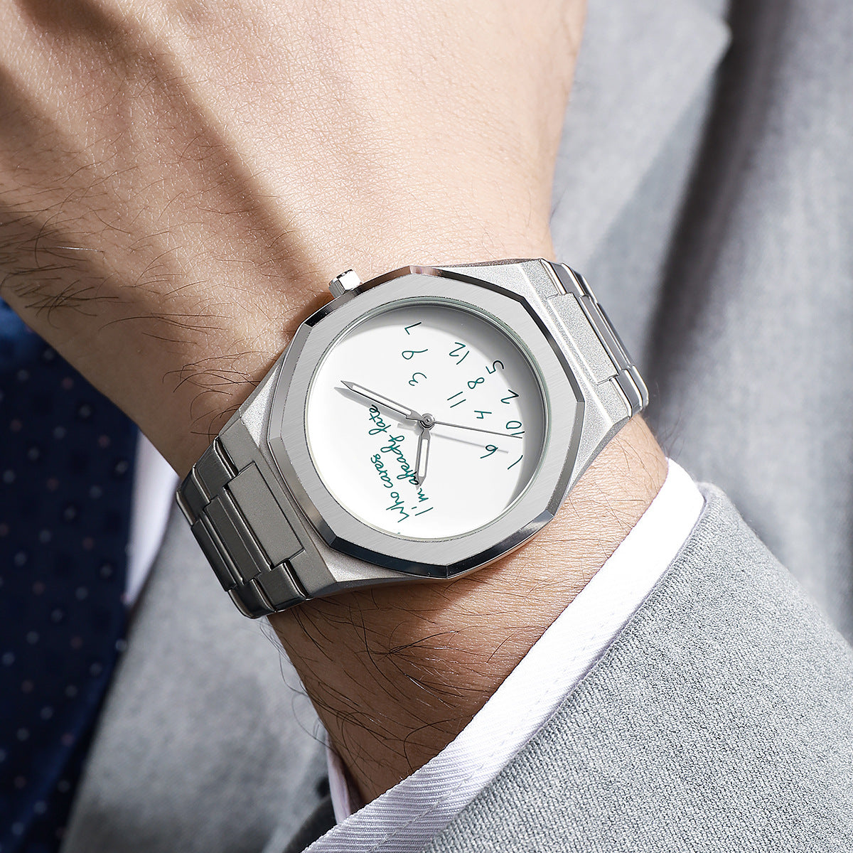 Octagonal Luminous Digital Mens Watch