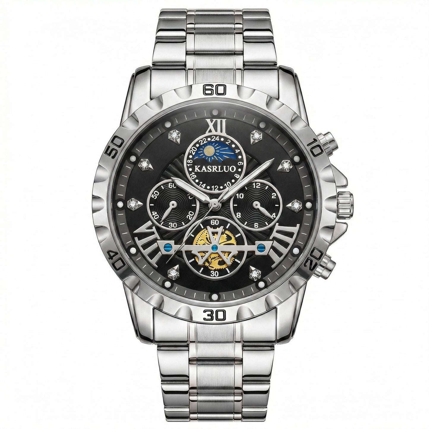 Automatic Stainless Steel Business Watch