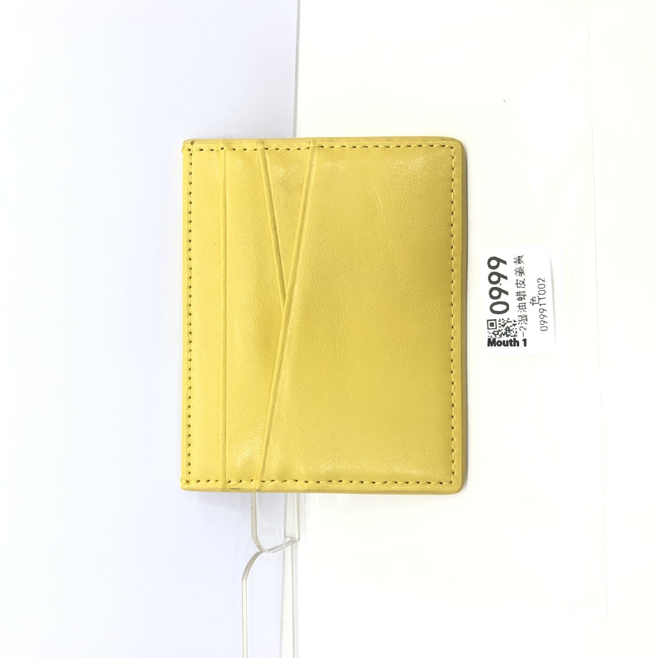 Leather Oil Edge Oblique Thin Bank Card Holder Soft Cowhide Document Package