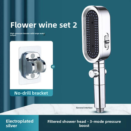 Pressurized Shower Head Set with Filter