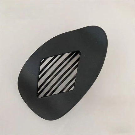 Matte Geometric Hair Clips for Thick Hair