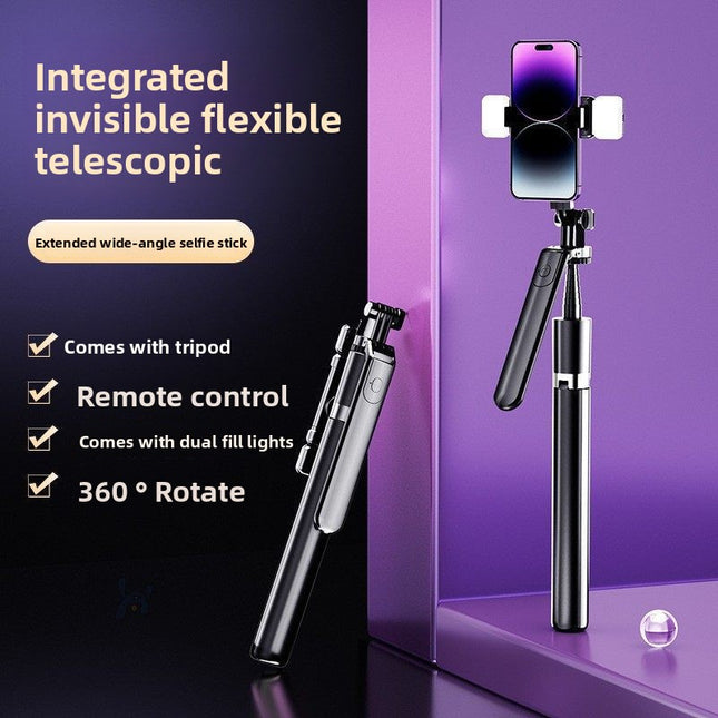 Bluetooth Selfie Stick Tripod with Remote Control and Fill Light