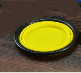 موزع مياه للحيوانات الأليفة 2 في 1، وعاء سيليكون محمول للسفر لشرب الكلاب والقطط