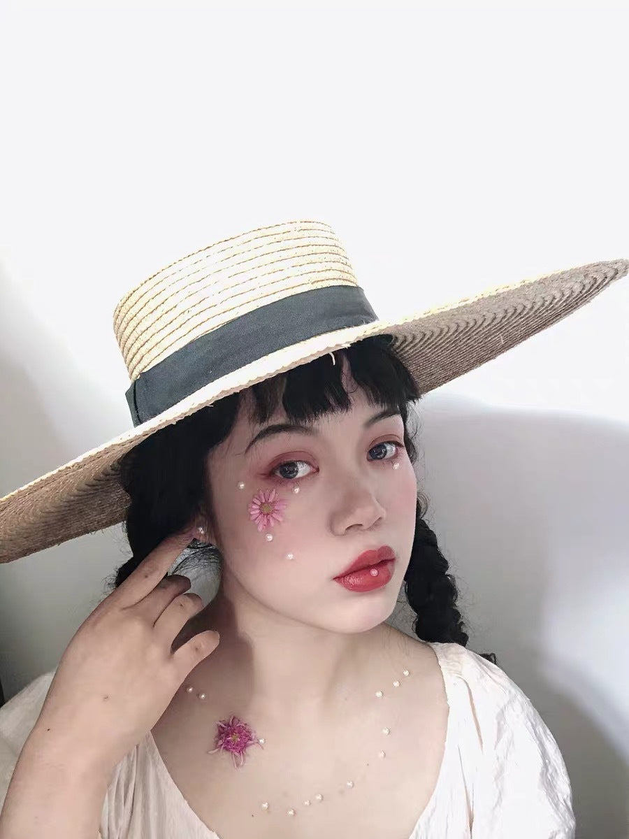 لاصقة مكياج لتزيين العين والوجه، مزينة بقشرة لؤلؤية للعين