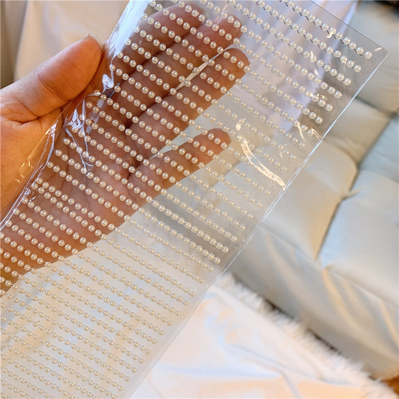 لاصقة مكياج لتزيين العين والوجه، مزينة بقشرة لؤلؤية للعين