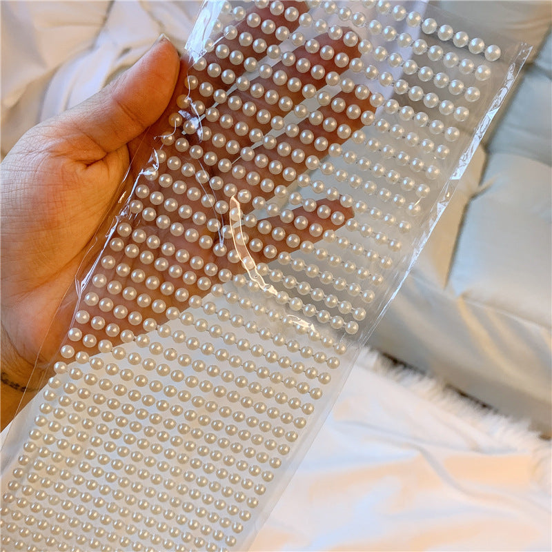 لاصقة مكياج لتزيين العين والوجه، مزينة بقشرة لؤلؤية للعين