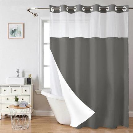 Double Layer Waterproof Shower Curtain