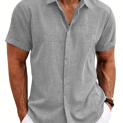 Mens 3D Printed Lapel Shirt