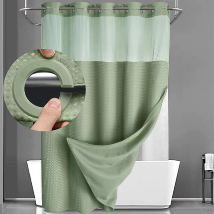 Double Layer Waffle Shower Curtain