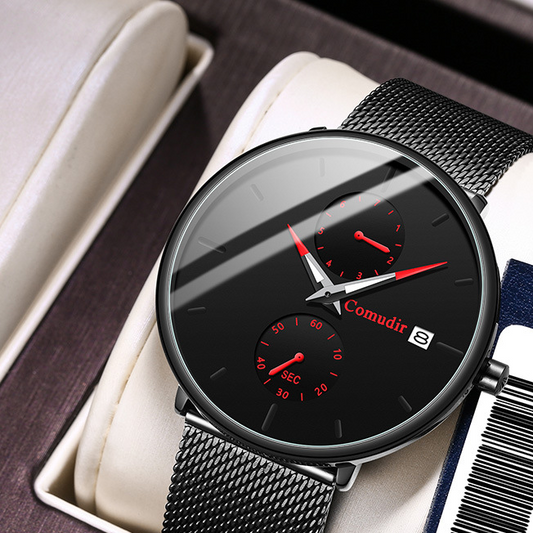 Mens Automatic Quartz Watch with Luminous Calendar