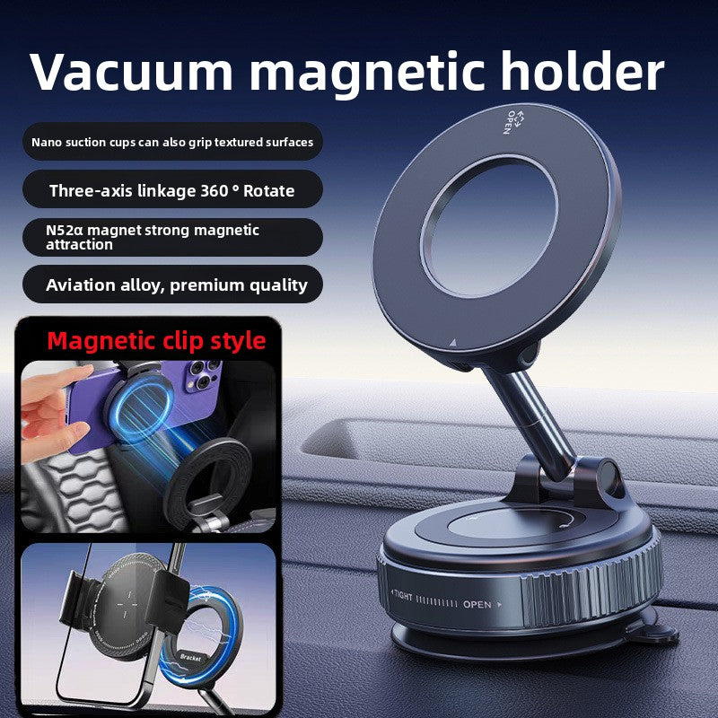 Vacuum epoxy resin adsorption magnetic car mobile phone stand