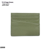 Leather Oil Edge Oblique Thin Bank Card Holder Soft Cowhide Document Package