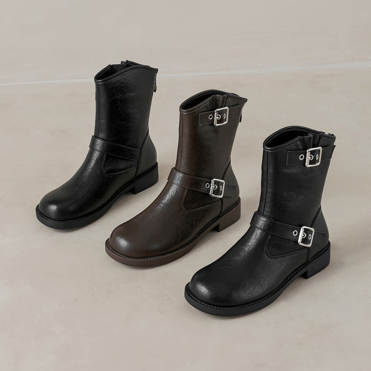 أحذية نسائية خريفية على الطراز البريطاني