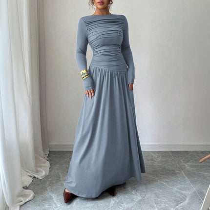 Elegant One-Shoulder Ruffled Dress