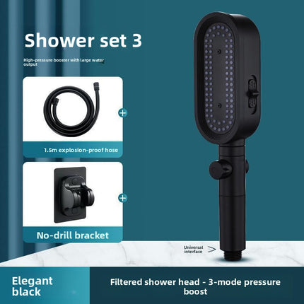 Pressurized Shower Head Set with Filter