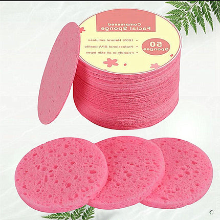 Compressed Wood Pulp Makeup Cleansing Puff