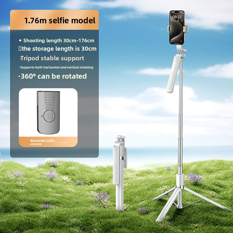 Anti-shake selfie stick phone holder