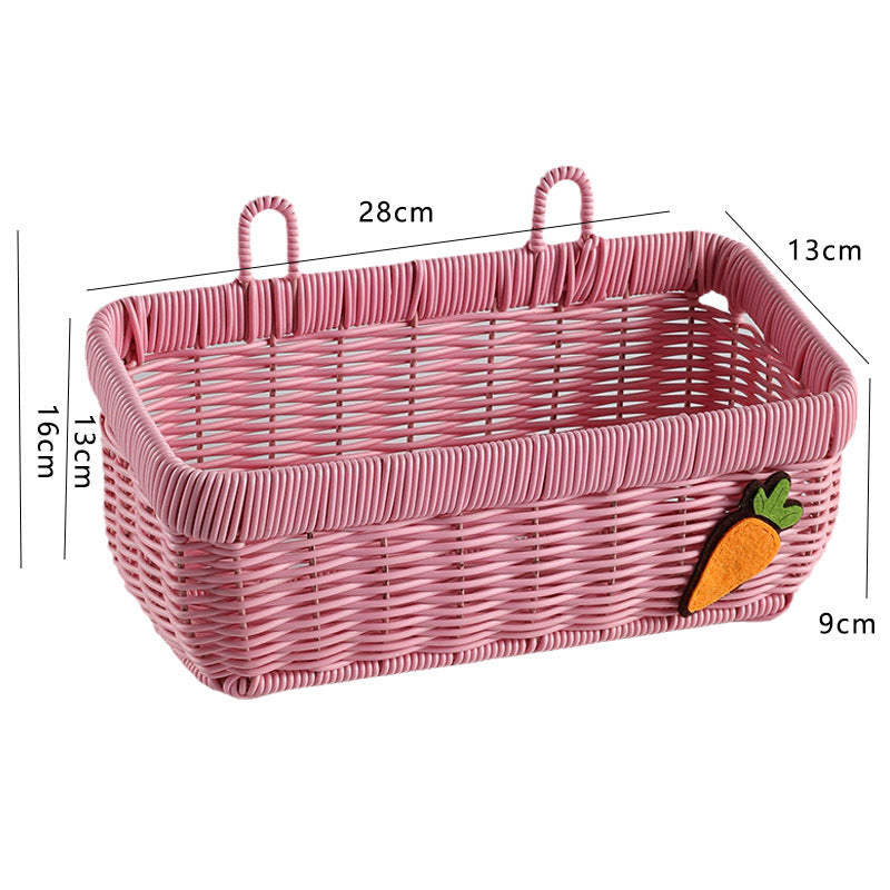 Imitation Rattan Storage Box