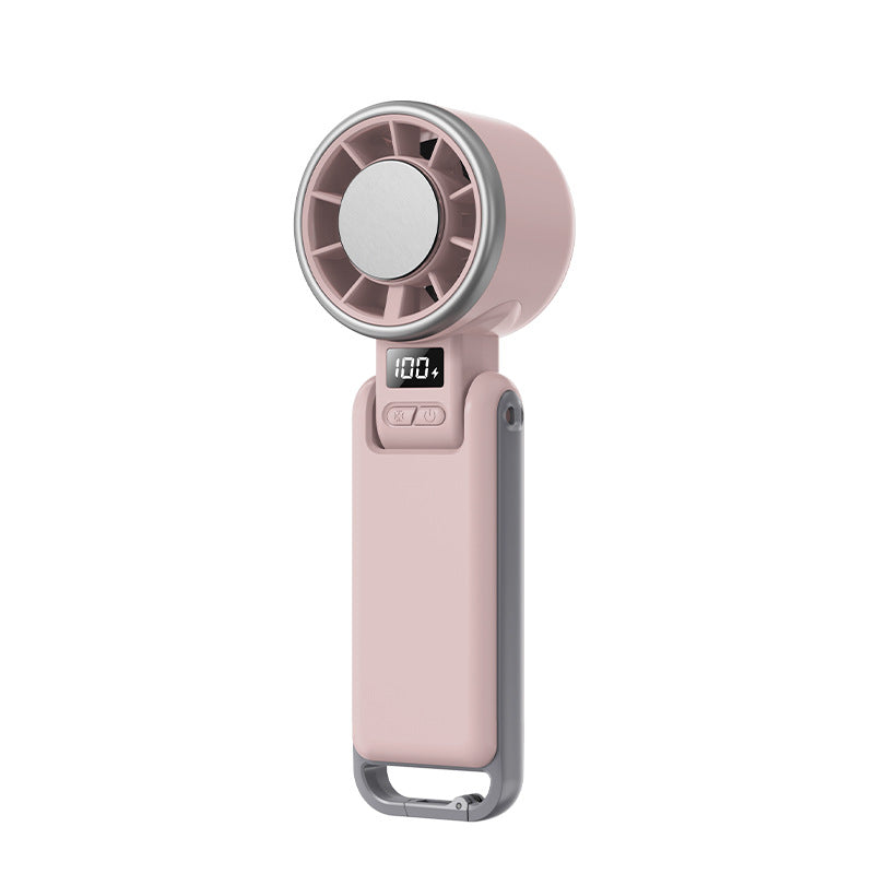 USB Rechargeable Neck Fan with Digital Display