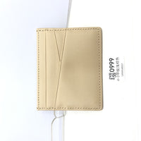 Leather Oil Edge Oblique Thin Bank Card Holder Soft Cowhide Document Package