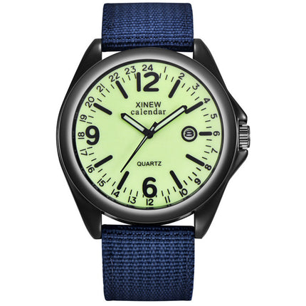 Men's Nylon Strap Quartz Watch
