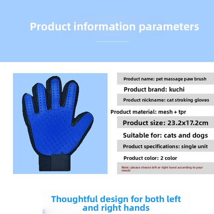 Pet Grooming Gloves for Cats and Dogs