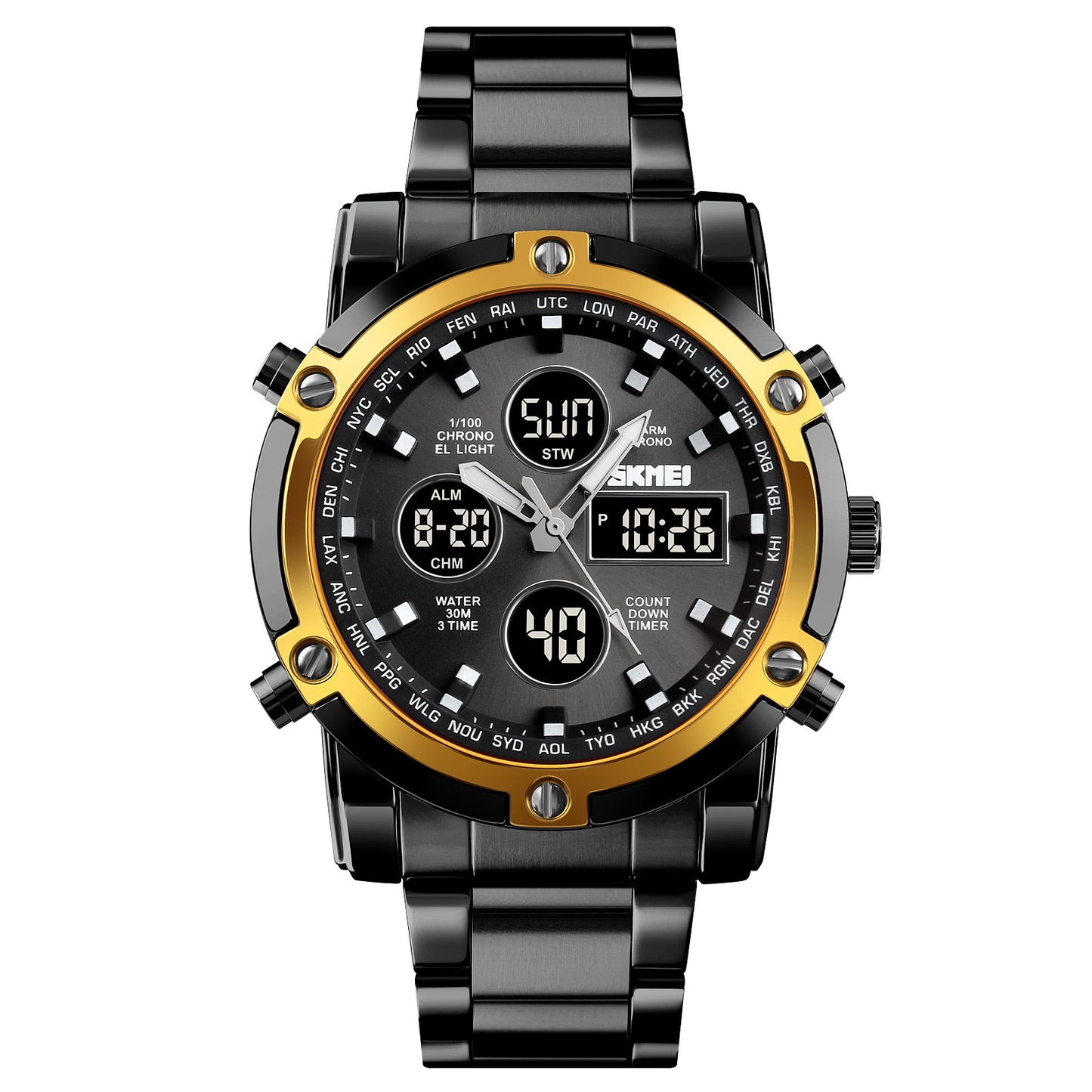 Multi Function Digital Analog Watch