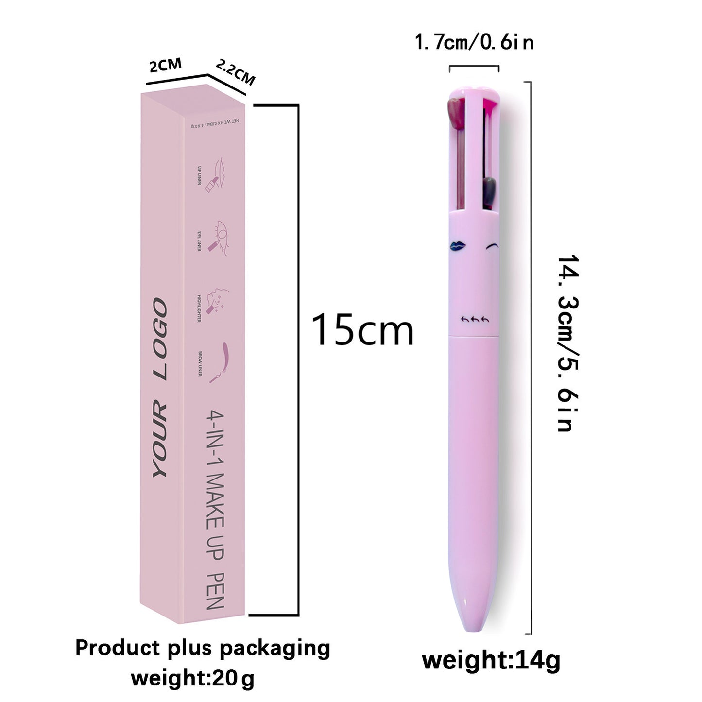 Four-in-One Makeup Pencil