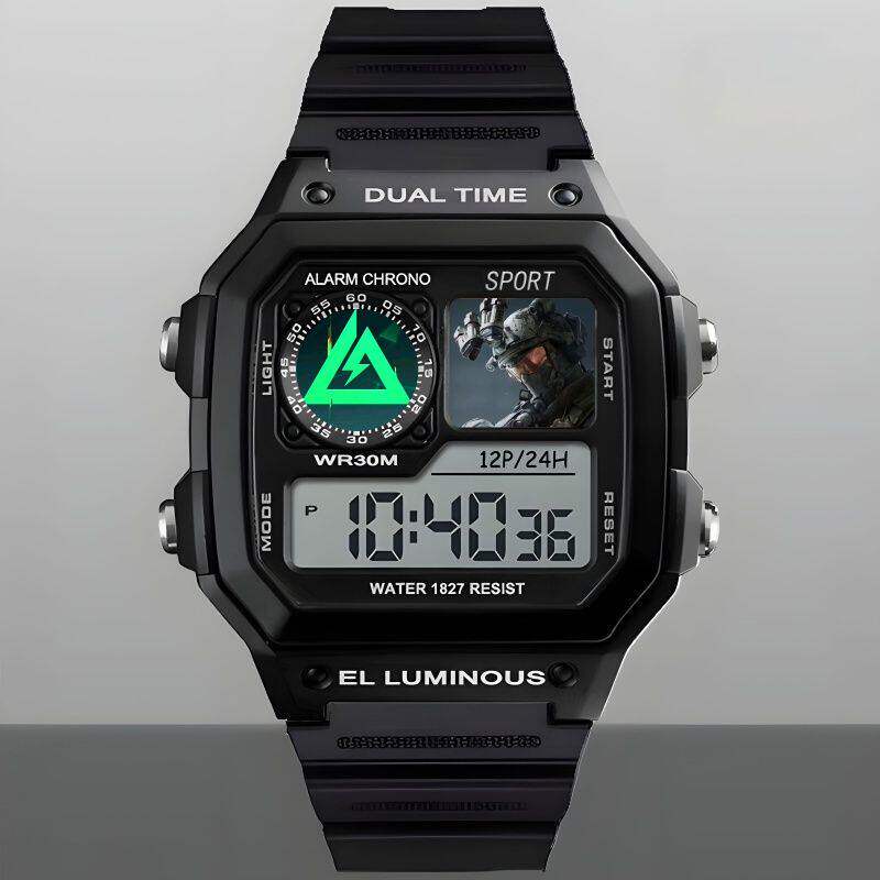 Digital Sports Watch with Alarm Calendar