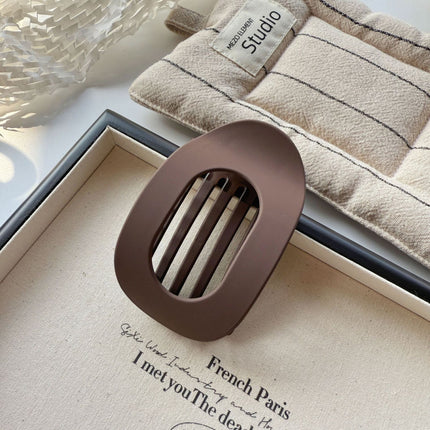Matte Geometric Hair Clips for Thick Hair